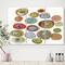 Designart - Circular Composition II - Mid Century Modern Canvas Artwork